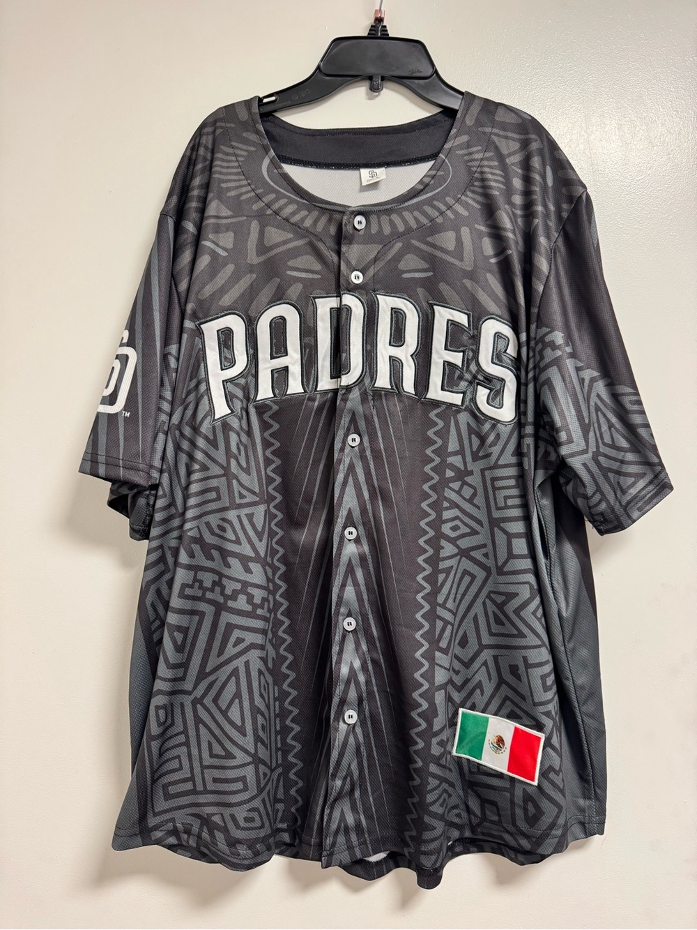 San Diego Padres Unisex Black Button-Up Jersey